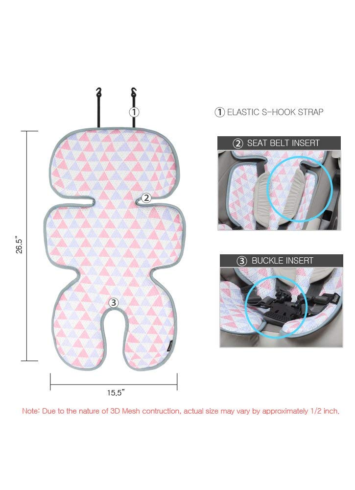 Clean Basic Cool Seat Pad (Triangle Blue)