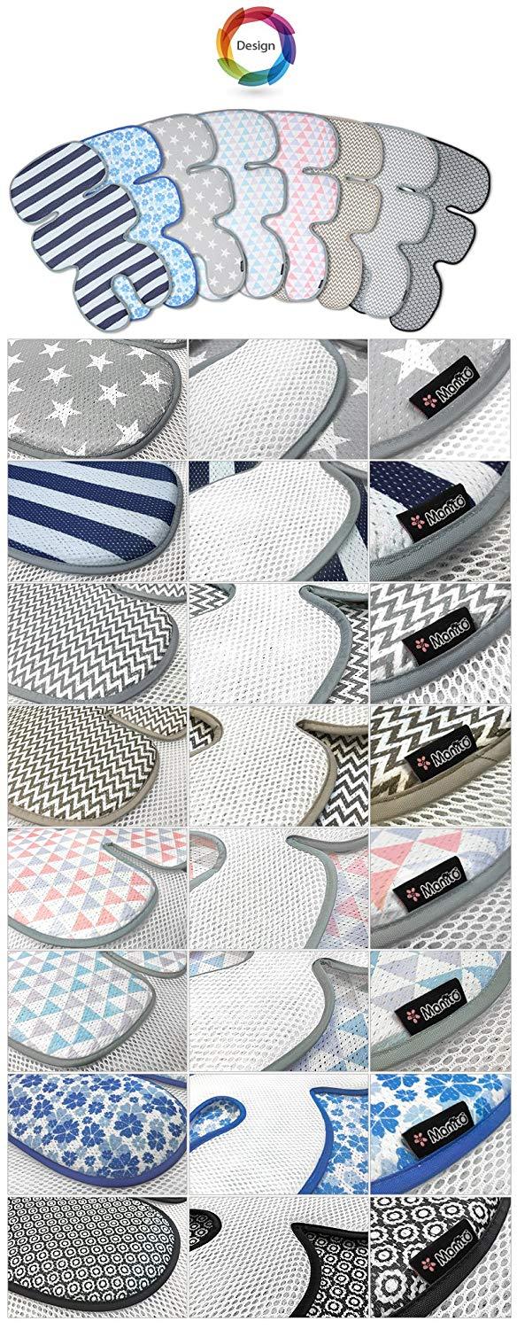 Clean Basic Cool Seat Pad (Triangle Blue/Purple)