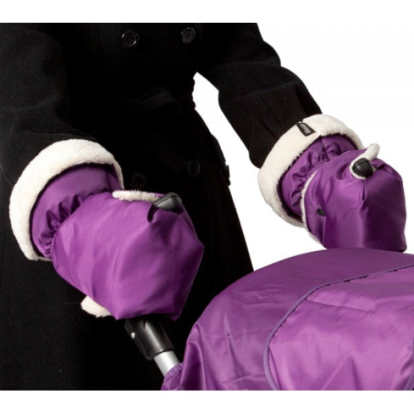 stroller hand muff bugaboo Cozy Stroller Hand Muff (Purple)