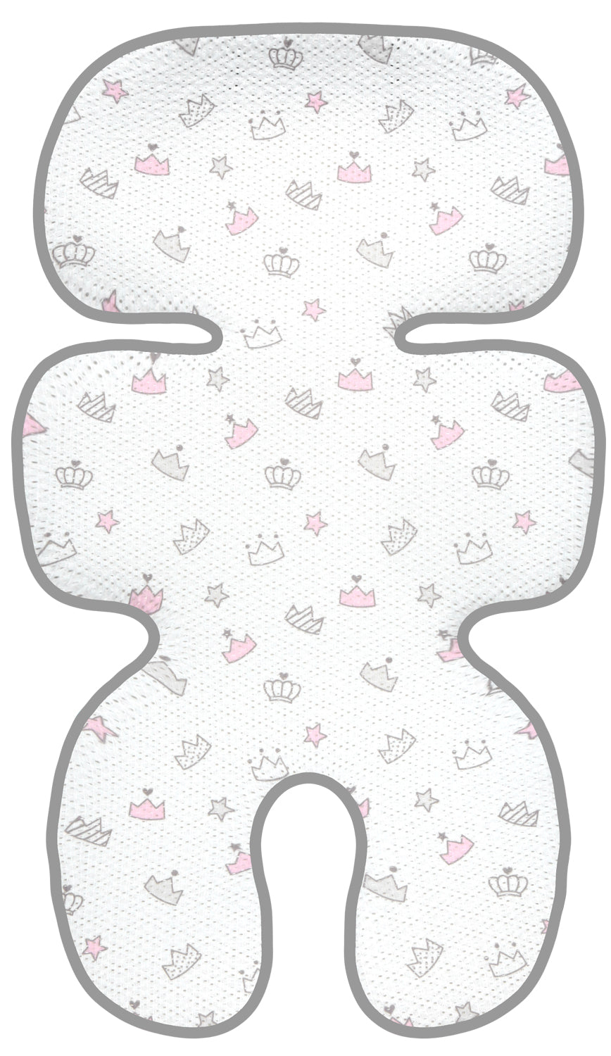 Manito Clean Infant Carseat 3D Mesh Seat Pad/Cushion/Liner (Star Grey)