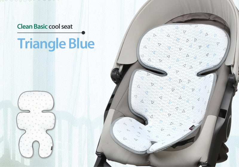 Clean Basic Cool Seat Pad (Triangle Blue)