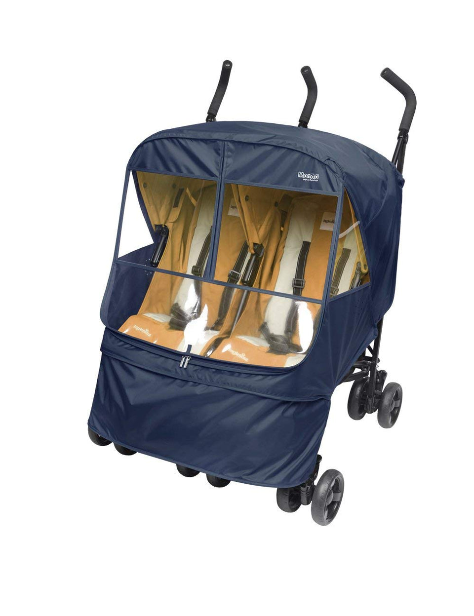 Elegance Alpha Twin Stroller Weather Shield (Navy)