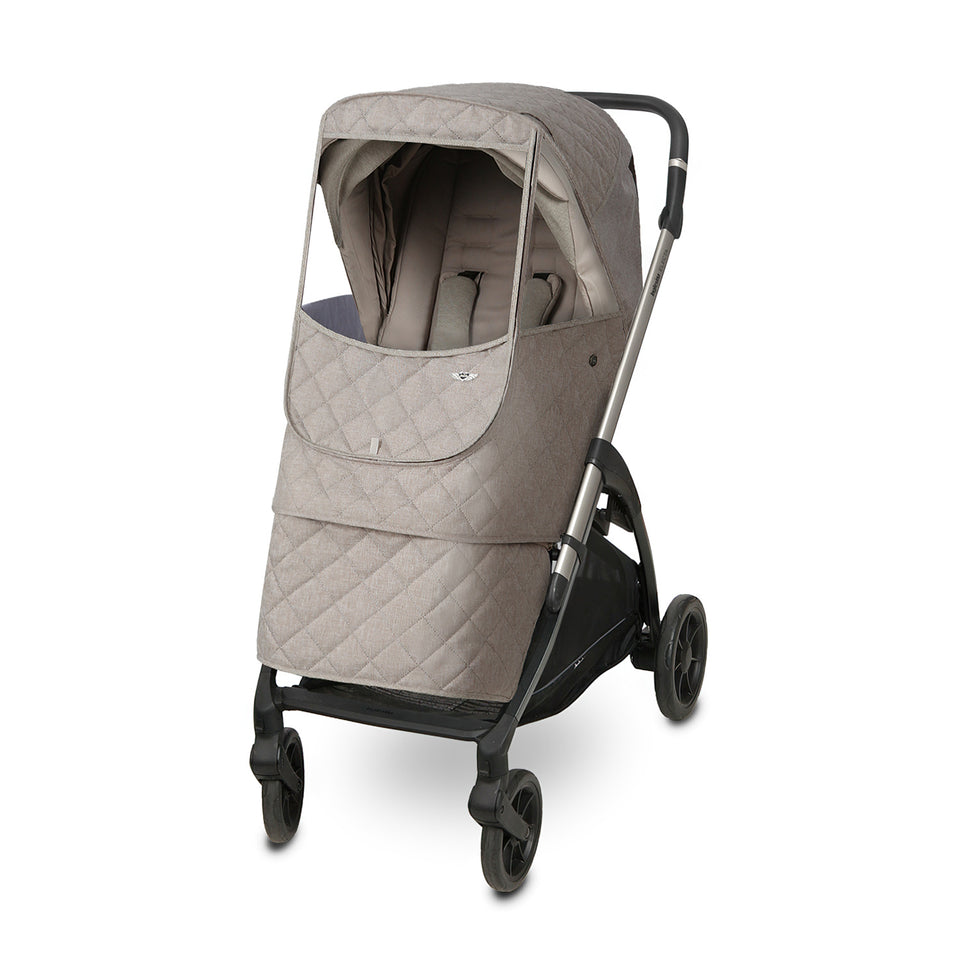 cybex cocoon s manhattan grey Manito Melange Padded Universal Stroller Weather Shield (Beige) – Manito USA