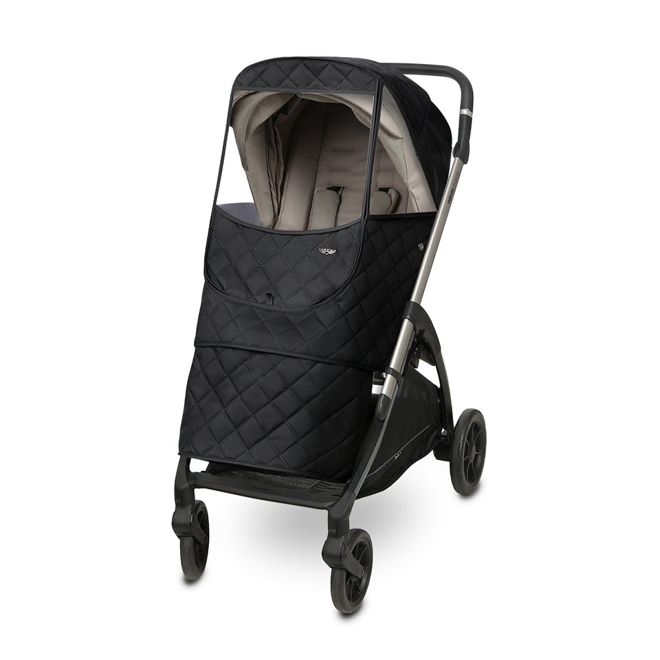 Manito Melange Padded Universal Stroller Weather Shield (Black)