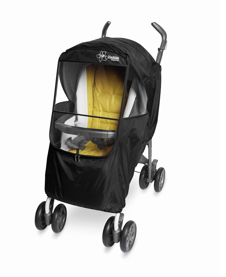 manito double stroller cover Elegance Plus Stroller Weather Shield (Black)