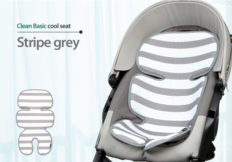 Clean Basic Cool Seat Pad (Stripe Grey)